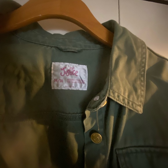 Pre-Owned Military Style Girls Jacket with sequins design size 14/16. - Picture 5 of 6